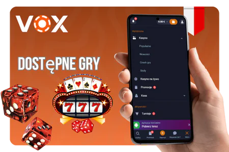 Vox Casino Dostępne gry