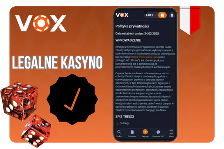 Vox Casino legalne kasyno