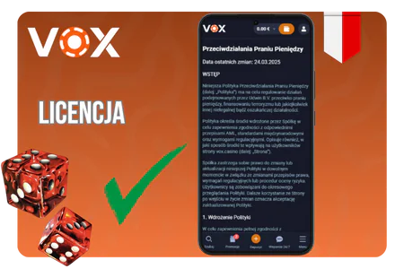 Vox Casino licencja