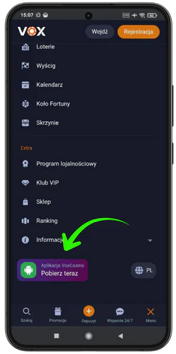 Vox Casino instrukcja instalacji