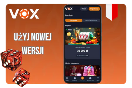 Vox Casino Użyj nowej wersji