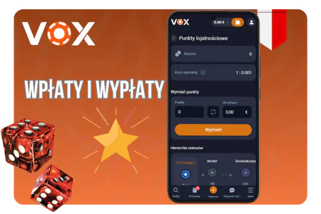 Vox Casino Wpłaty i wypłaty