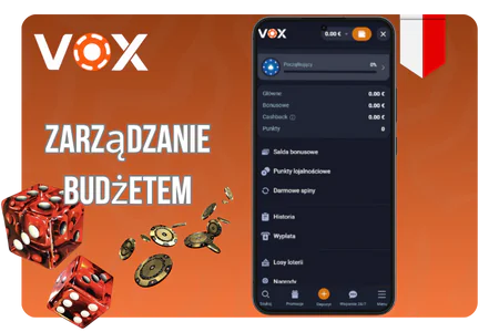 Vox Casino zarzadzanie budzetem